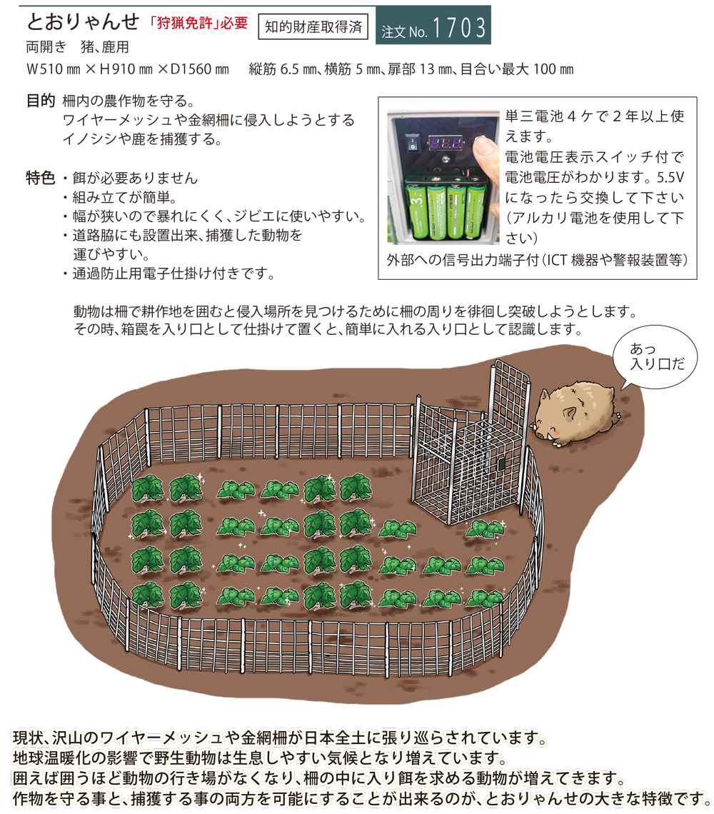 通路型箱罠