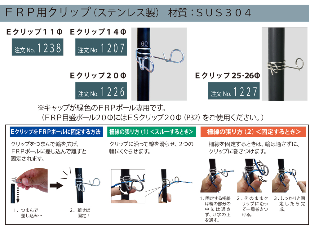 FRP用クリップ